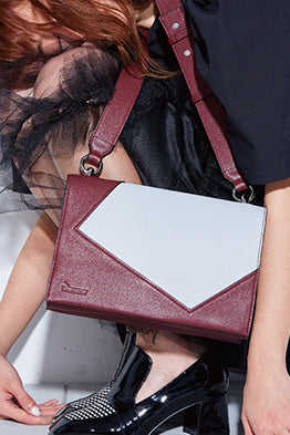 Incomplete | Burgundy flap bag