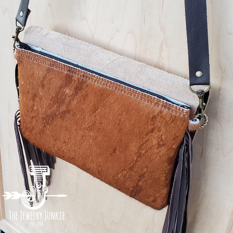 Hair on Hide Handbag with Flap