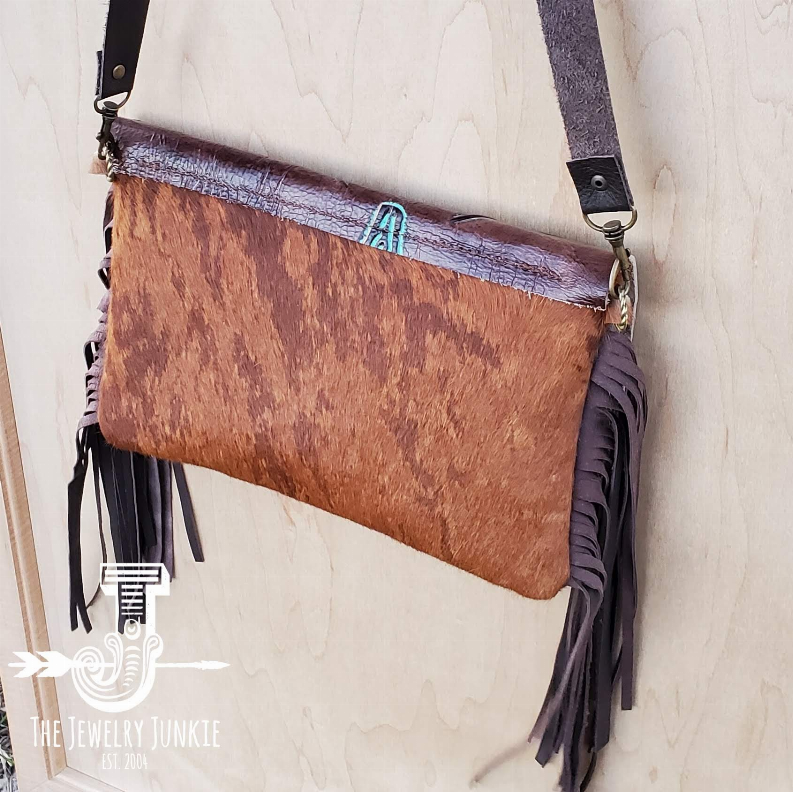 Hair on Hide Handbag with Flap