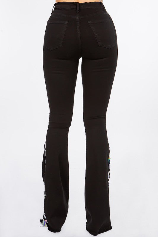 Starstruck Bell Bottom Jean in Black