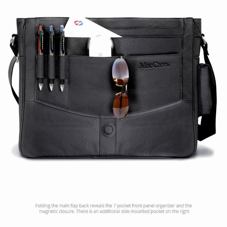 MacCase Premium Leather Messenger Bag