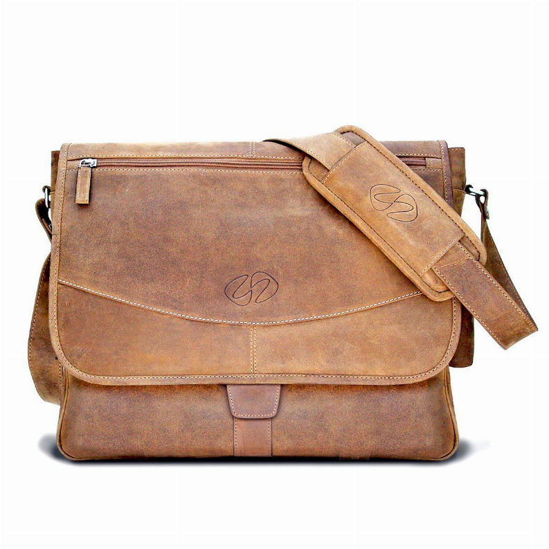 MacCase Premium Leather Messenger Bag